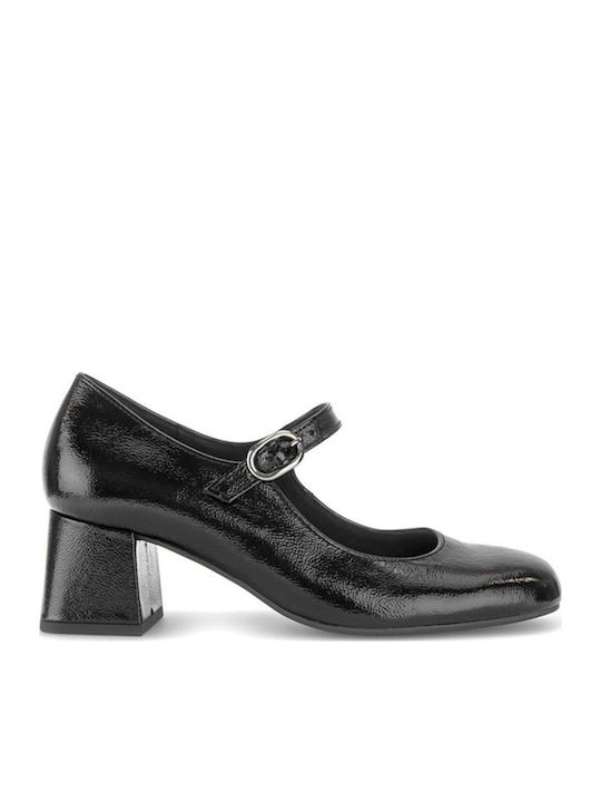 Leder Pumps Schwarz