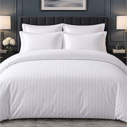 Nicefeelings Хотелска Завивка Polycotton На Райета 265x245см 5 Бройки