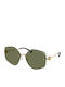 Tory Burch Women Sunglasses With Gold Frame And Green Lens