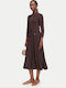 Midi Damenkleid Schokolade