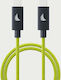 USB To Type-C Кабел 5A Зелен 1м SP01_15499592