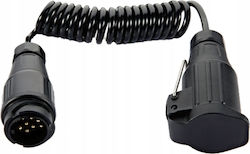 Spiral Cable Plug Socket 13 Pin 12v 1.5m