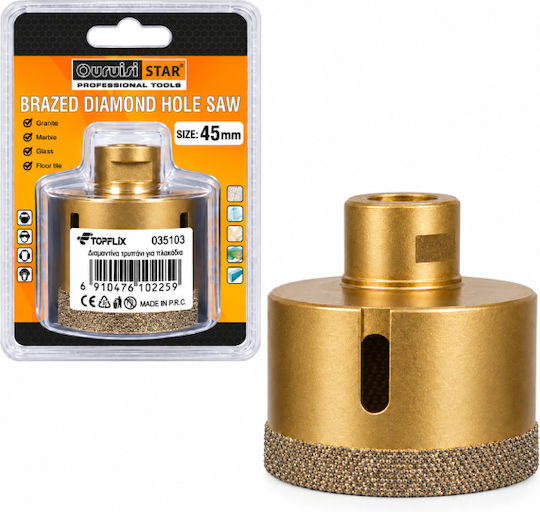 Uruisi Star Diamantkronen-Gewindeschneiden Trockenschnitt mit Durchmesser 45mm für Rasen
