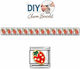 Edelstahl-Elemente Diy Armband Erdbeere