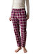 Triumph Winter Women's Pyjama Trousers Pink-Burgundy Mix & Match