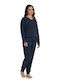 Primavera Winter Women's Pyjamas Set Navy Blue