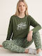 Minerva Winter Women's Pyjama Set Khaki