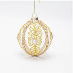 Satz 4 Glasartige Weiße Kugel Ornamente 8cm