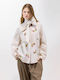 Long Sleeve Women's Shirt Beige Striped