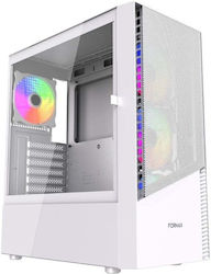Gembird Fornax 200 Gaming Midi Tower με Πλαϊνό Παράθυρο Gembird Fornax 200 Gaming Midi Tower με Πλαϊνό Παράθυρο