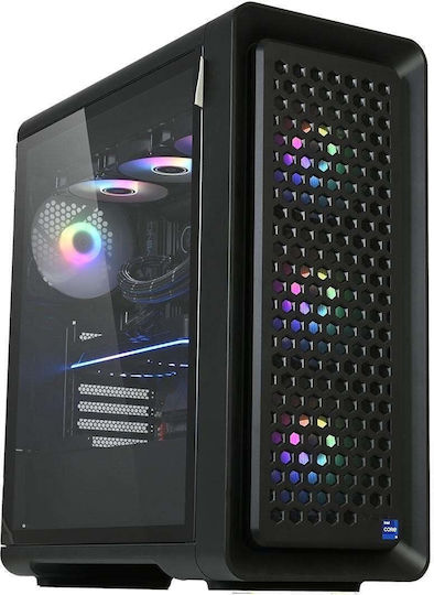 NTT System AirFrame Гейминг Настолен Компютър (Ultra 5-250K/32GB DDR5/2.0TB SSD/GeForce RTX 5070/W11 Home)