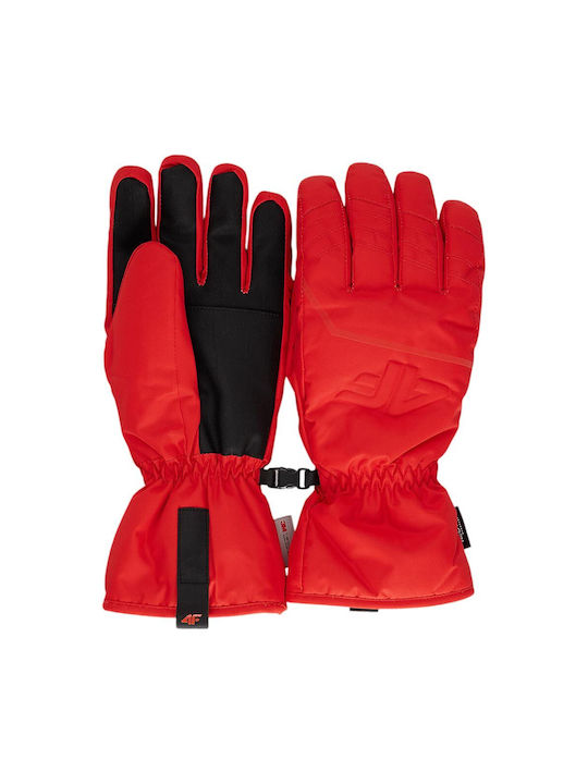 4F Men's Ski & Snowboard Gloves Red