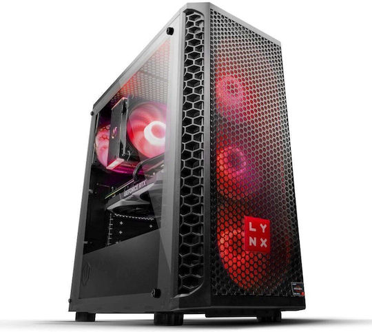 Lynx Challenger Гейминг Настолен Компютър Ryzen 7-8700F 32GB DDR4 1.0TB SSD GeForce RTX 5070 Без Операционна Система