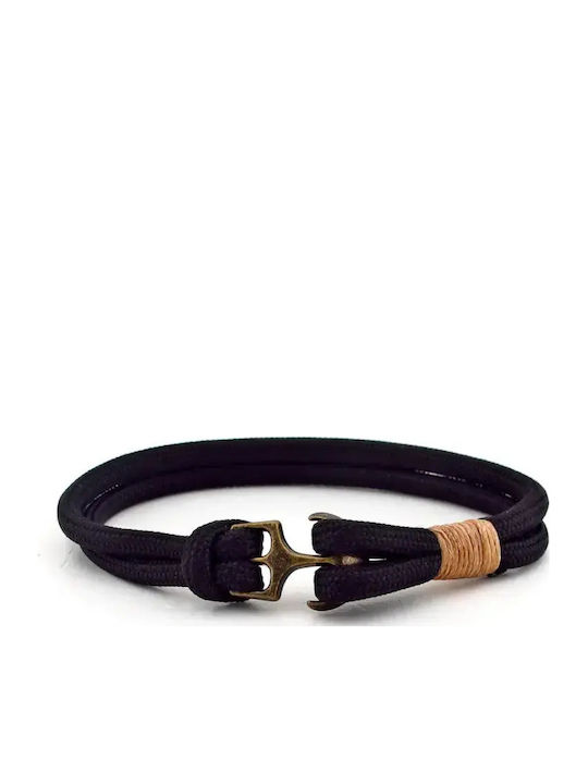 SteweHome Men's Bracelet with Anchor Design Made of Cord