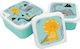 Nerthus Plastic Kids Dinner Set Dinosaurs
