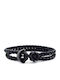 SteweHome Men's Bracelet with Anchor Design Made of Leather