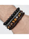 SteweHome Men's Leather Bracelet 18cm
