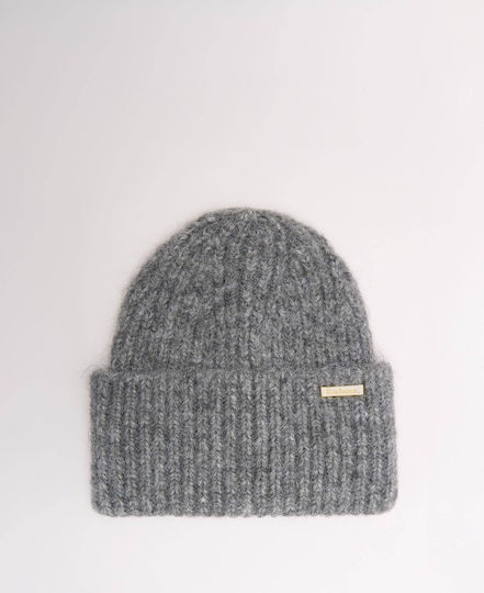 Beanie Women's Knitted Beanie in Grey Colour
