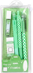 Kinder Schreibwaren-Set mit Bleistift, Radiergummi, Stift, Mechanischer Bleistift und Lineal 6 Stück
