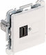 Elektro Plast Priză HDMI Cu Cadru În Culoare Albă 4191-10