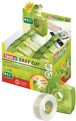 Tesa Klebeband Büro Eco&clear 33m X 19mm + Abroller Easy Cut 57069-00000-00