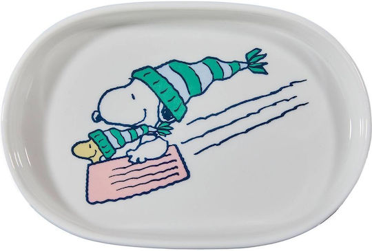 Butlers Christmas Porcelain White Plate 14x10cm Butlers Christmas Porcelain White Plate 14x10cm