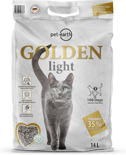 Pet Earth Golden Light Άμμος Γάτας 14kg 120165