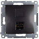 Kontakt-simon Hdmi Socket Simon 54 Anthracite D...