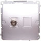Kontakt-simon Basic Antenna Jack Type F Silver ...