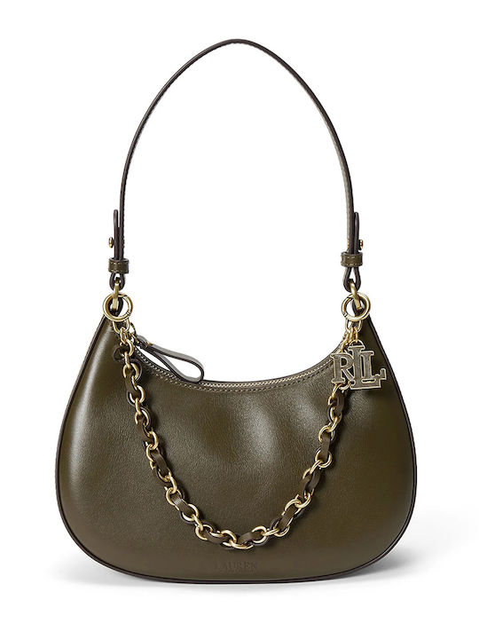Lauren Leather Women's Shoulder Bag Green
