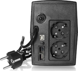 East AT-UPS650-LCD UPS Line-Interactive 650VA 390W