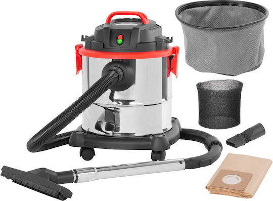 SGTT Aspirator Umed-Uscat 1200W cu Recipient Inoxidabil 20lt Gri