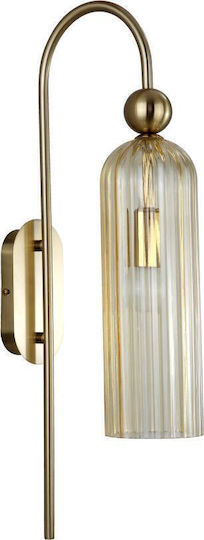 Light Prestige Класическа Стенна Лампа с Цокъл E14 Златиста 56.5см