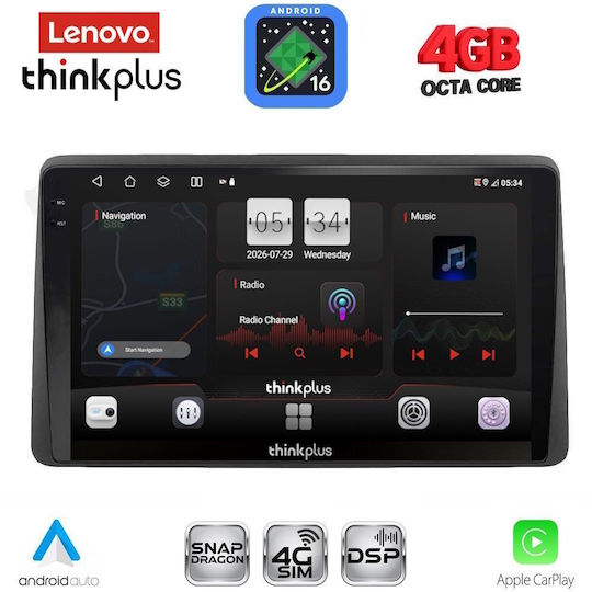 Lenovo Автомобилна Аудио Система За Nissan Navara 1998-2004 Bluetooth USB Вграден Wi-Fi GPS Apple CarPlay Android Auto С Touch Screen 10"