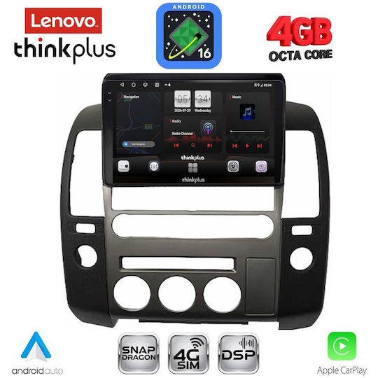 Lenovo Автомобилна Аудио Система За Nissan Navara 2006-2011 Bluetooth USB Вграден Wi-Fi GPS Apple CarPlay Android Auto С Touch Screen 9"