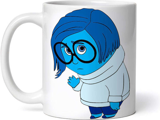 Disney Inside Out Sadness Κούπα Κεραμική Λευκή 330ml (Προσωποποιημένο)