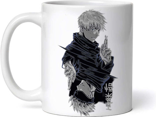 Gojo Satoru Jujutsu Kaisen Керамична Бяла Чаша 330ml