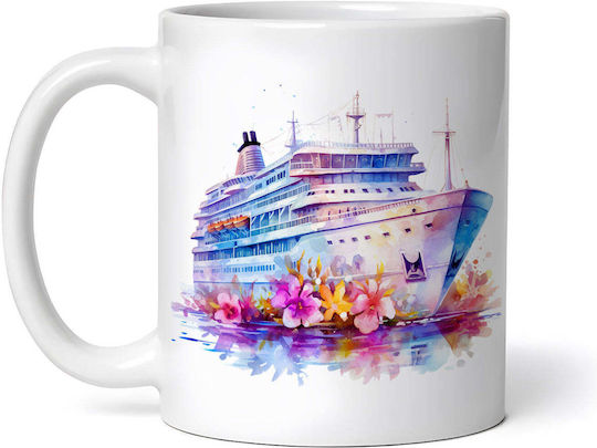 Olympic Cruise Ship Cană Ceramică Albă 330ml (Personalizat)