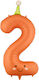 Nummer 2 Folie Orange Happy