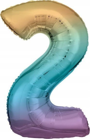 Rainbow Foil Jumbo Multicolour Balloon 86cm