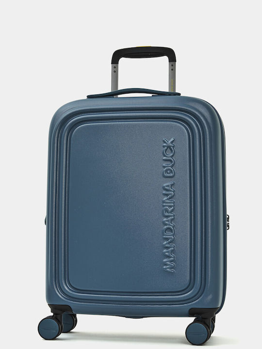 Mandarina Duck Logoduck+ Kabinenkoffer Hart Tailor Blau mit 4 Rädern Höhe 55cm