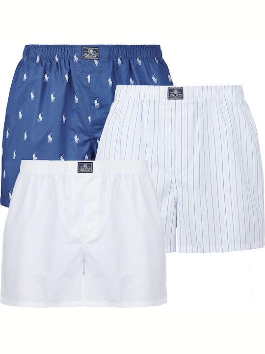 Ralph Lauren Ανδρικά Μποξεράκια Μπλε 3Pack