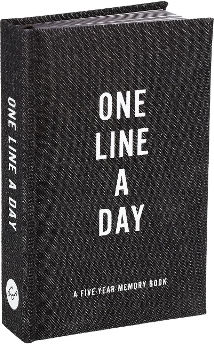 Schwarzes Leinwand One Line A Day Ein Fünf-Jahres-Erinnerungsbuch Chronicle Books