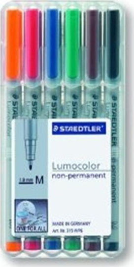 Staedtler Lumocolor Markeri pentru diapozitive Negru Set 6 buc