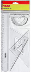 Herlitz Set 4 Instrumente Geometrice Din Plastic