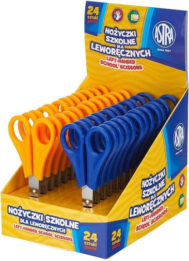 Astra Kids Scissors for Left-Handers with Metallic Blade 24 Pieces
