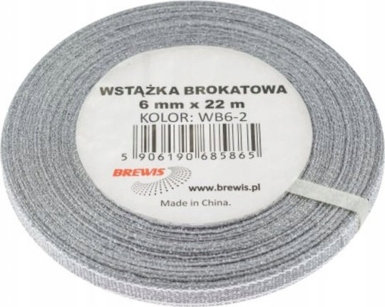 Teka Christmas Ribbon Silver 2200x0.6cm