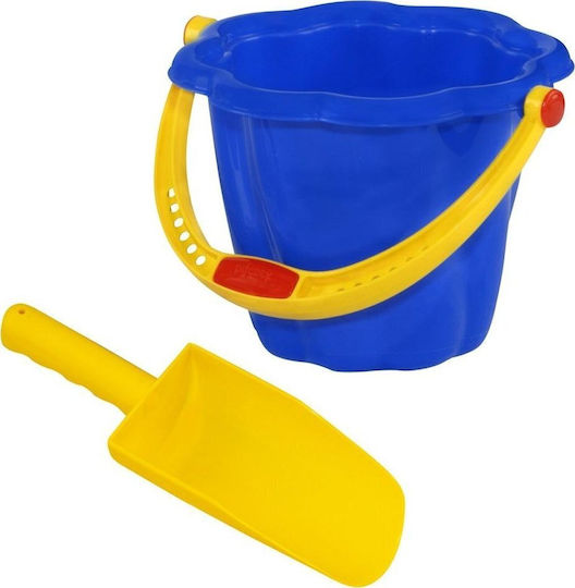 Teka Teka Strandspielzeug Set mit Kunststoff Eimer und Zubehör 20cm 2 Stück