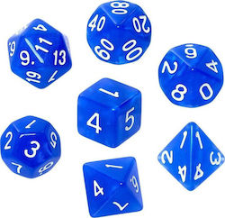 Rebel RPG Dice Set Moon Jewelry 7 Pieces Lapis Lazuli Glitter Rebel RPG Dice Set Moon Jewelry 7 Pieces Lapis Lazuli Glitter