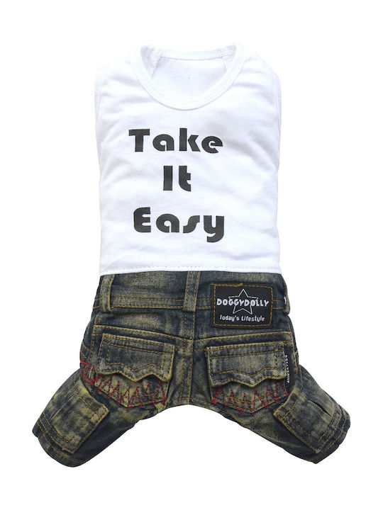 Doggy Dolly Hundeshirt für Hunde in Weiß Farbe S